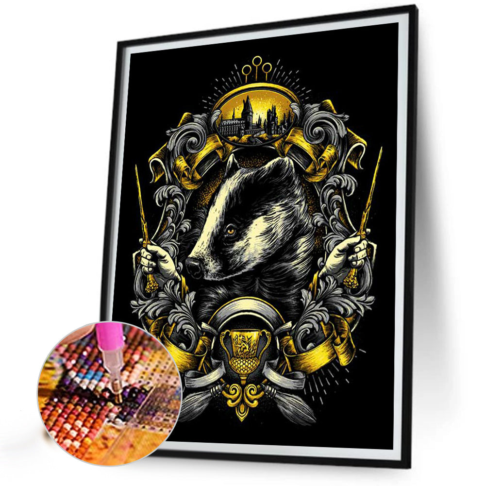Harry Potter Hufflepuff House - Full Round Drill Diamond Painting 50*60CM
