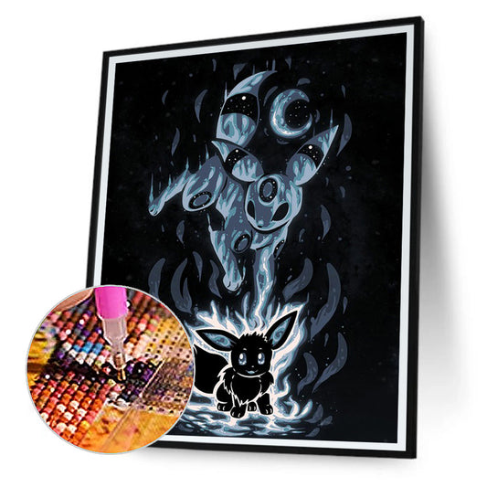 Moon Eevee - Full Round Drill Diamond Painting 40*50CM