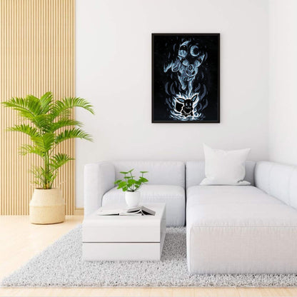 Moon Eevee - Full Round Drill Diamond Painting 40*50CM