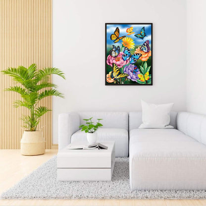 Pansies - Full Round Drill Diamond Painting 40*50CM