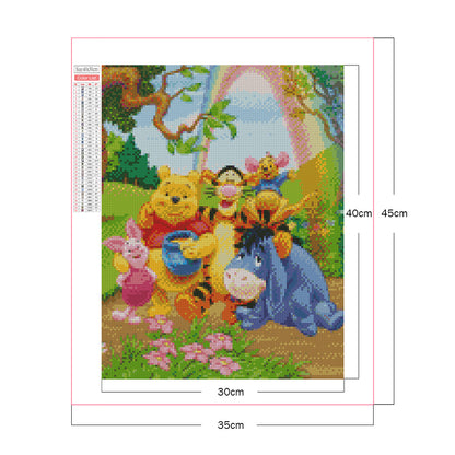 Winnie The Pooh - Full Square Drill Diamond Painting 30*40CM