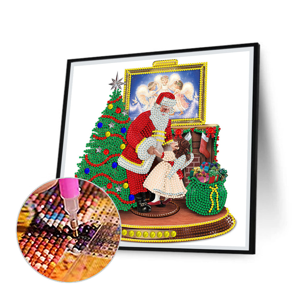 Santa Claus - Special Shaped Drill Diamond Painting 30*30CM