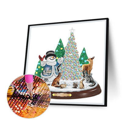 Christmas Snowman - Special Shaped Drill Diamond Painting 30*30CM