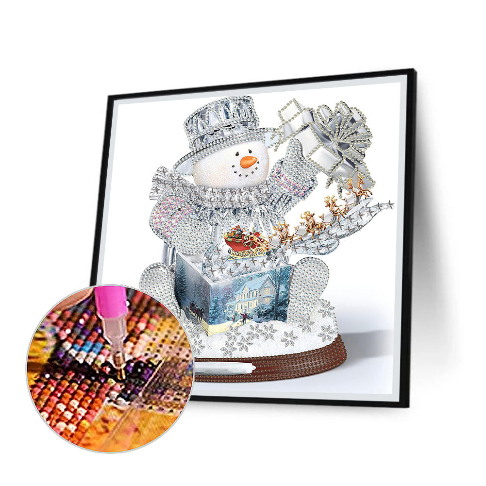 Christmas Snowman - Special Shaped Drill Diamond Painting 30*30CM