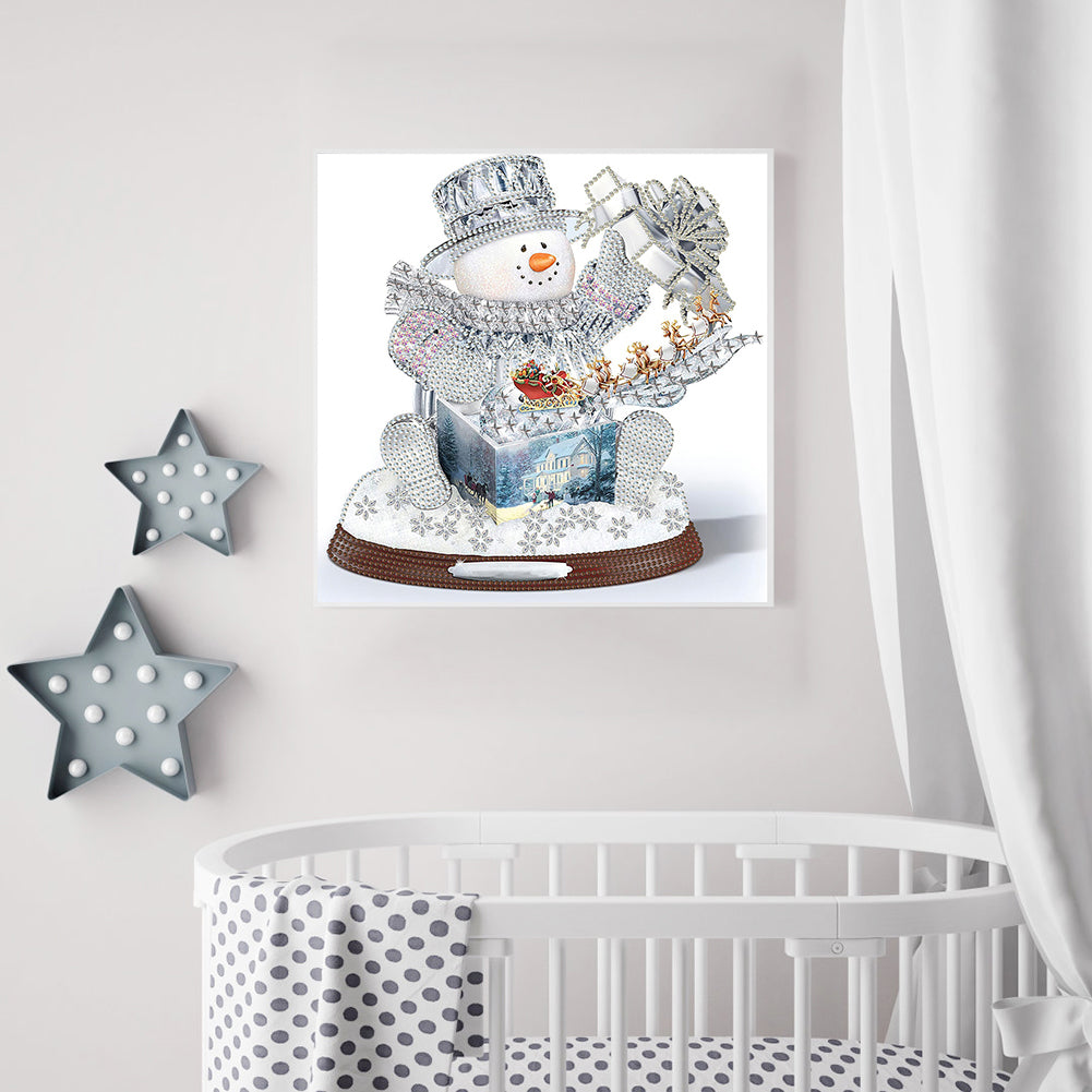 Christmas Snowman - Special Shaped Drill Diamond Painting 30*30CM