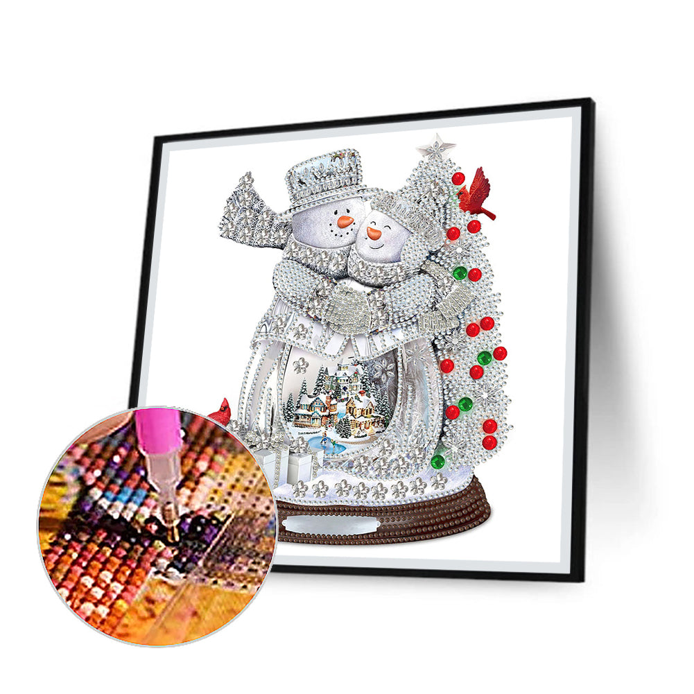 Christmas Snowman - Special Shaped Drill Diamond Painting 30*30CM