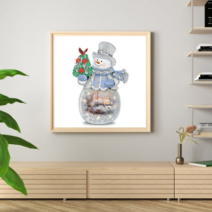 Christmas Snowman - Special Shaped Drill Diamond Painting 30*30CM