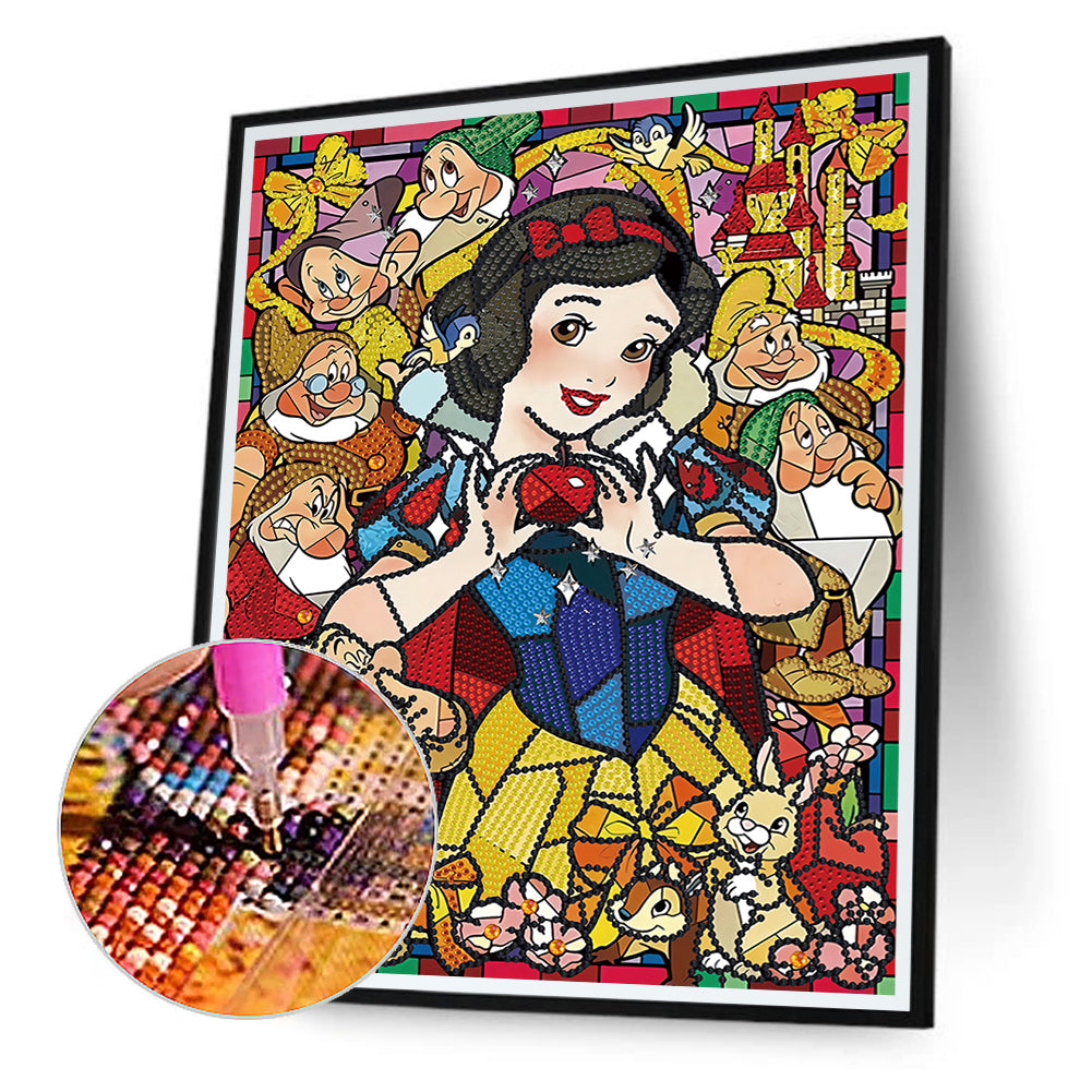 Snow White - Special Shaped Drill Diamond Painting 30*40CM