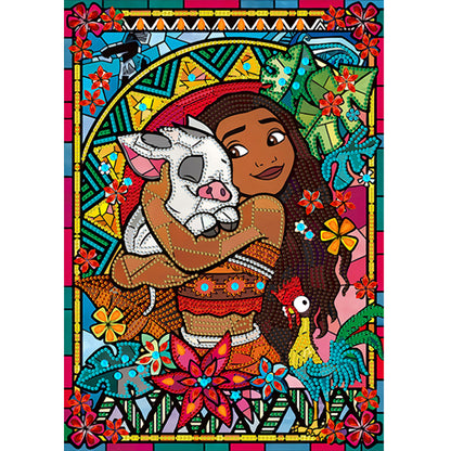Princess Moana - Special Shaped Drill Diamond Painting 30*40CM