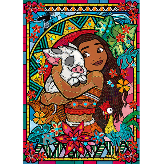 Princess Moana - Special Shaped Drill Diamond Painting 30*40CM