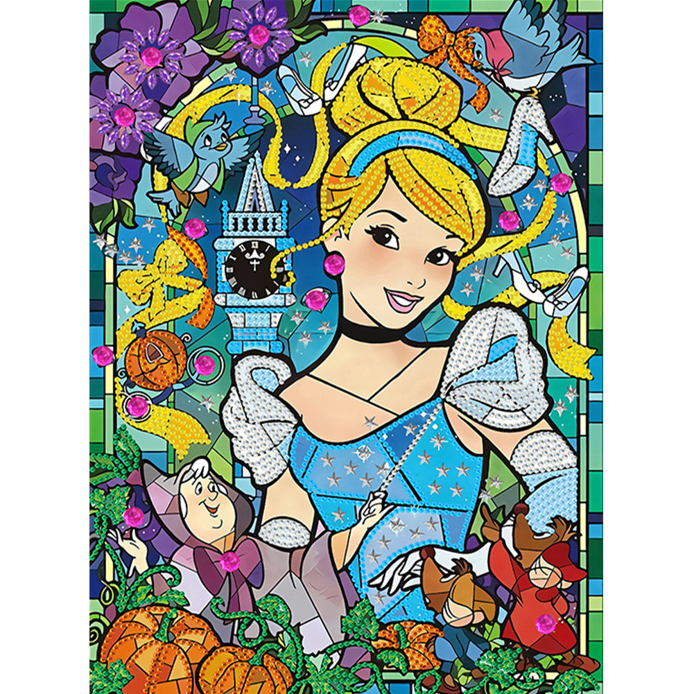 Princess Cinderella - Special Shaped Drill Diamond Painting 30*40CM