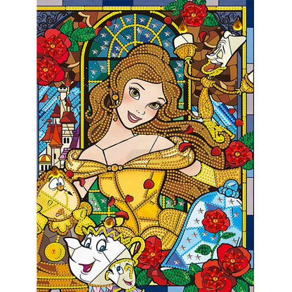 Princess Belle - Special Shaped Drill Diamond Painting 30*40CM