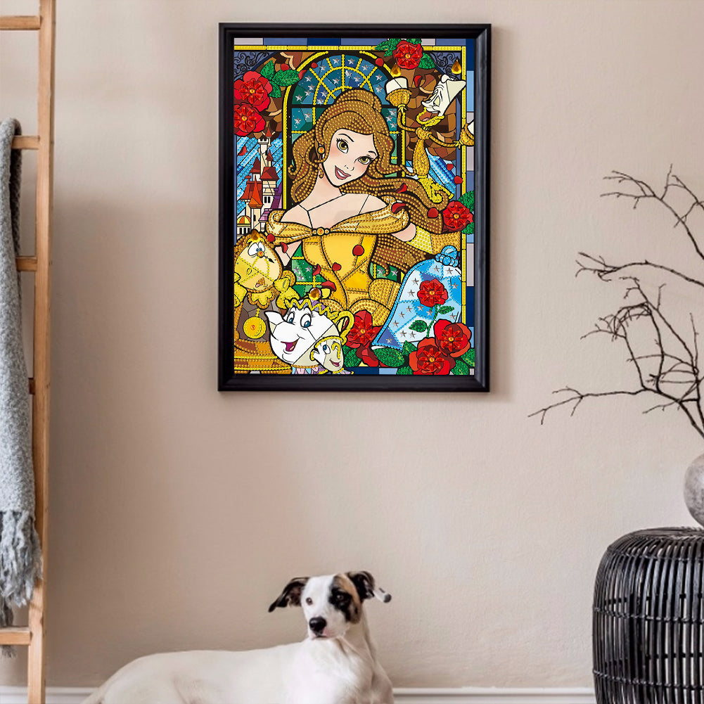 Princess Belle - Special Shaped Drill Diamond Painting 30*40CM