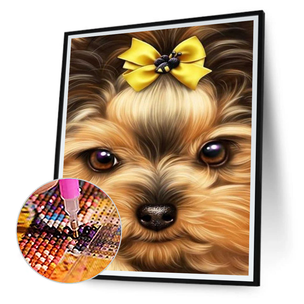 Yorkshire Terrier - Full Round Drill Diamond Painting 30*40CM
