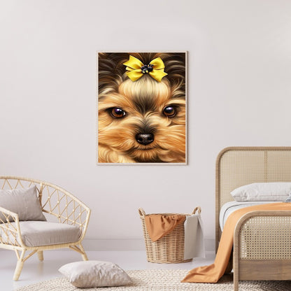 Yorkshire Terrier - Full Round Drill Diamond Painting 30*40CM