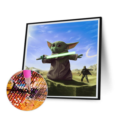 Star Wars Yoda - Full Square Drill Diamond Painting 30*30CM