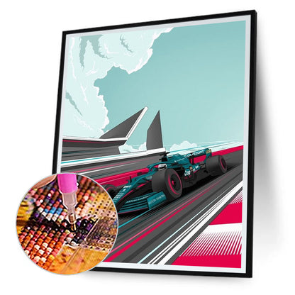 Cool Car - Full Round Drill Diamond Painting 30*40CM