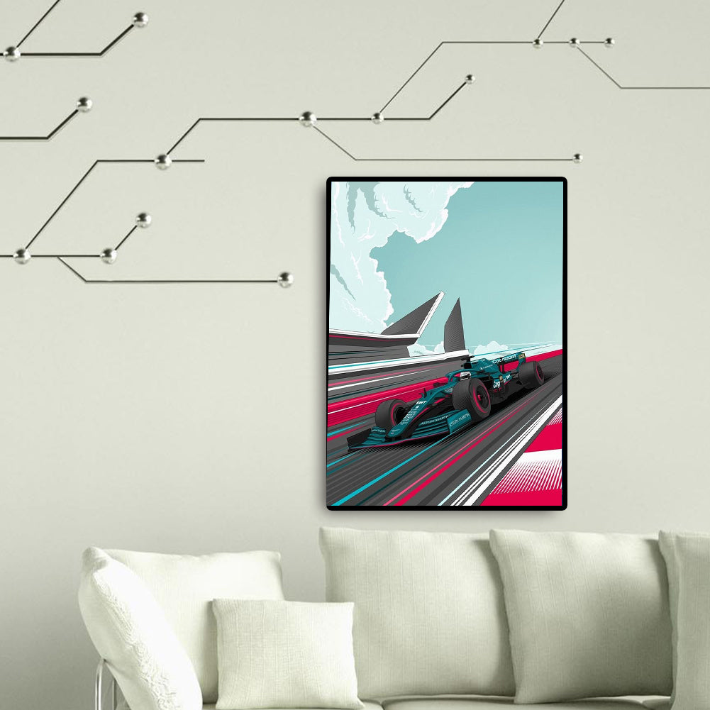 Cool Car - Full Round Drill Diamond Painting 30*40CM