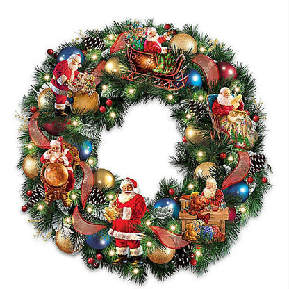 Christmas Wreath - Full Square Drill Diamond Painting 50*50CM