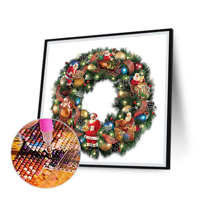 Christmas Wreath - Full Square Drill Diamond Painting 50*50CM