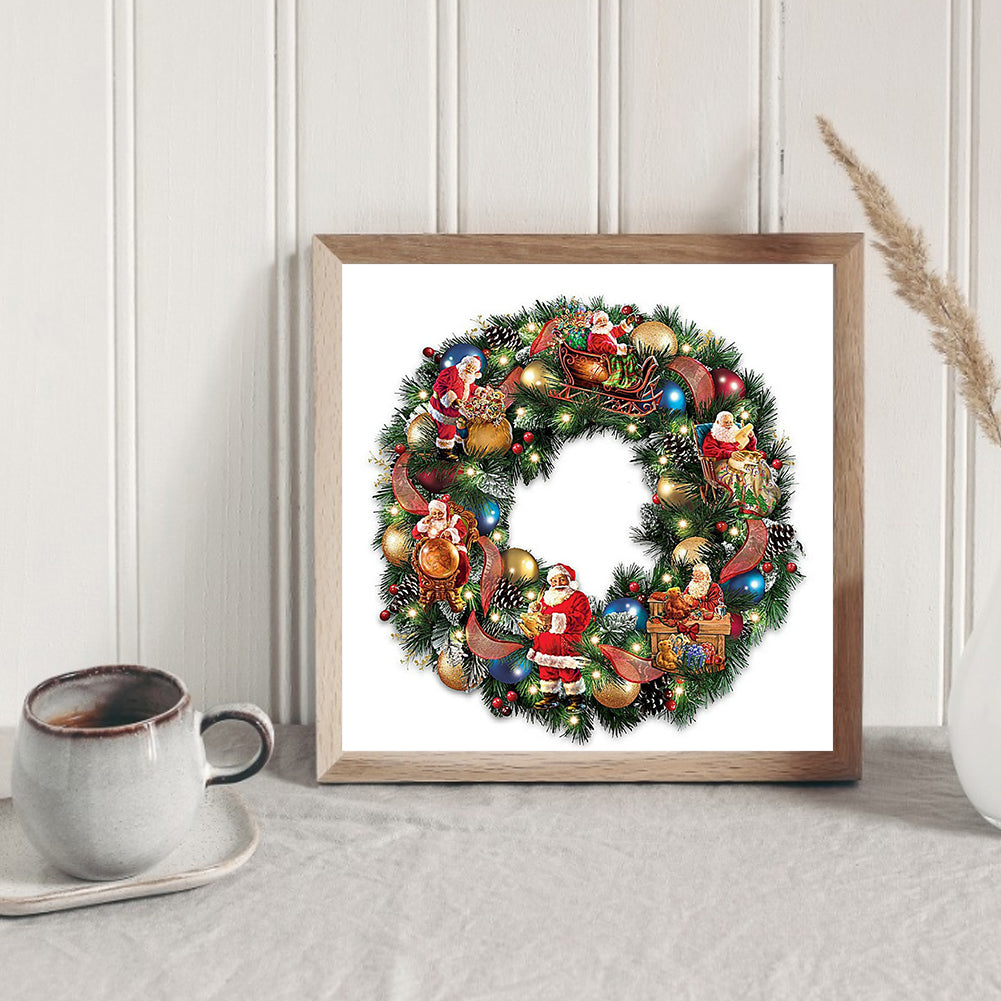 Christmas Wreath - Full Square Drill Diamond Painting 50*50CM