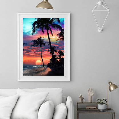 Sea Beach - Full Round Drill Diamond Painting 50*60CM