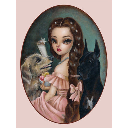 Princess Sissi With Big Eyes - Full Round Drill Diamond Painting 30*40CM