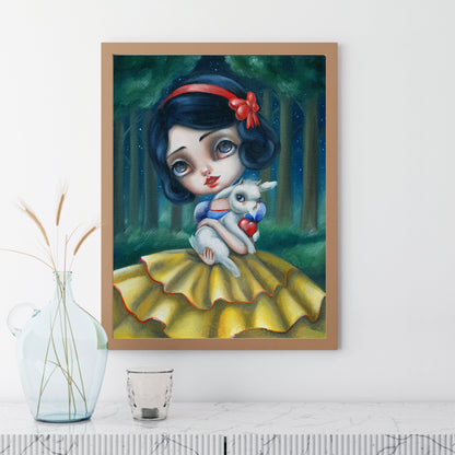 Big Eyes Cartoon Snow White - Full Round Drill Diamond Painting 30*40CM