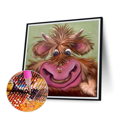Little Flower Yak - Full Round Drill Diamond Painting 30*30CM