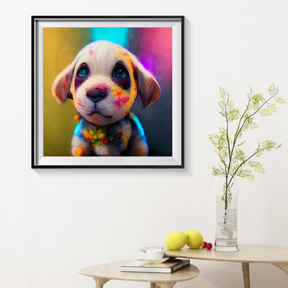 Puppy - Full Round Drill Diamond Painting 50*50CM