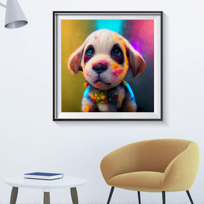 Puppy - Full Round Drill Diamond Painting 50*50CM
