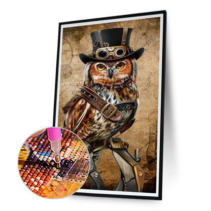 Mechanical Suit Owl - Full Square Drill Diamond Painting 40*75CM