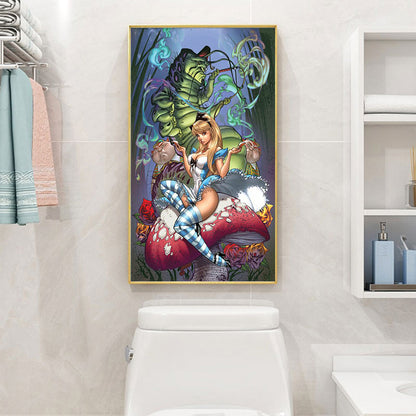 Alice In Wonderland 30*60CM(Canvas) Full Round Drill Diamond Painting