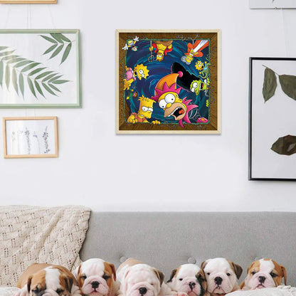 The Simpsons - Full Round Drill Diamond Painting 45*45CM