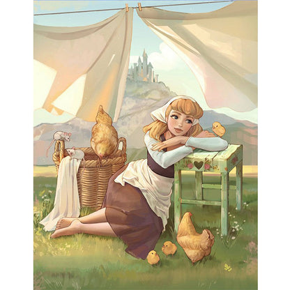 Anime Princess - Full Round Drill Diamond Painting 40*50CM