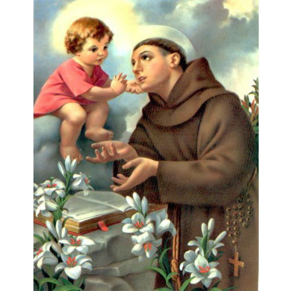 Saint Anthony Of Padua - Full Round Drill Diamond Painting 40*50CM