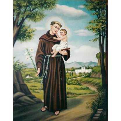 Saint Anthony Of Padua - Full Round Drill Diamond Painting 40*50CM