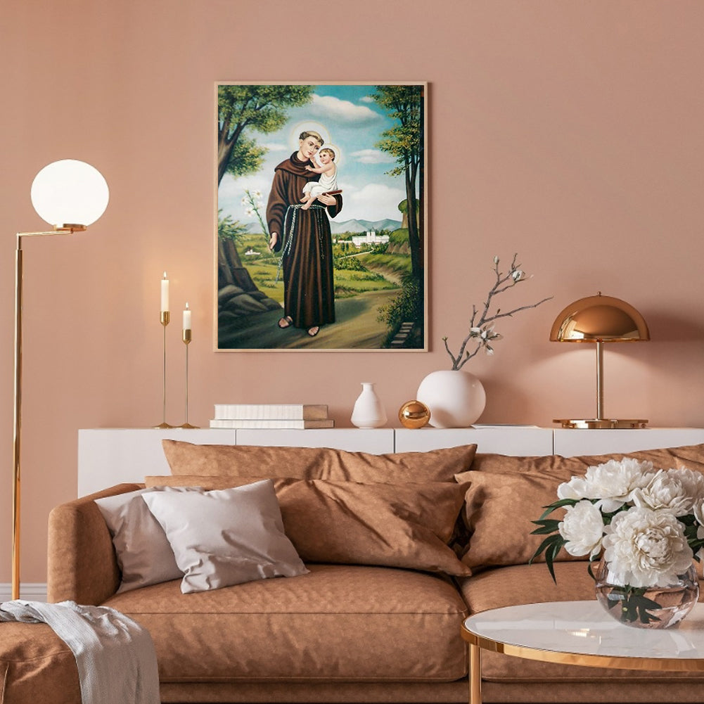 Saint Anthony Of Padua - Full Round Drill Diamond Painting 40*50CM