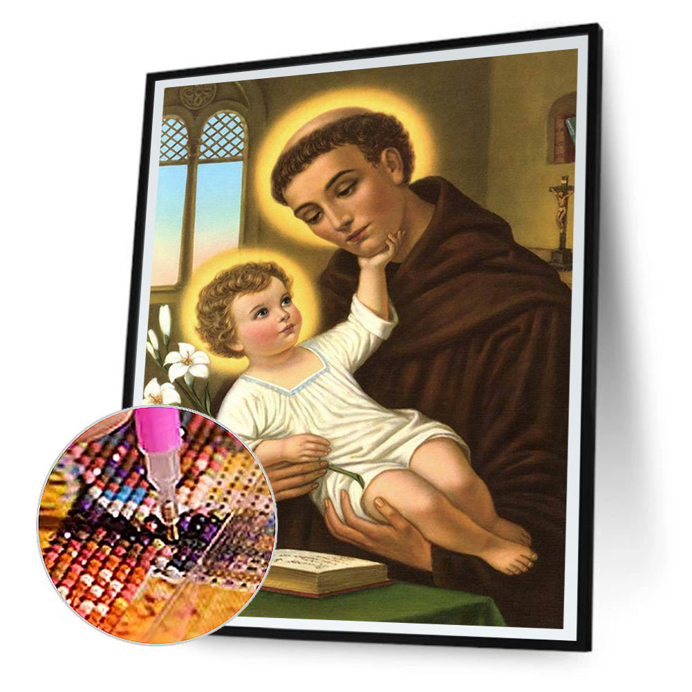 Saint Anthony Of Padua - Full Round Drill Diamond Painting 40*50CM