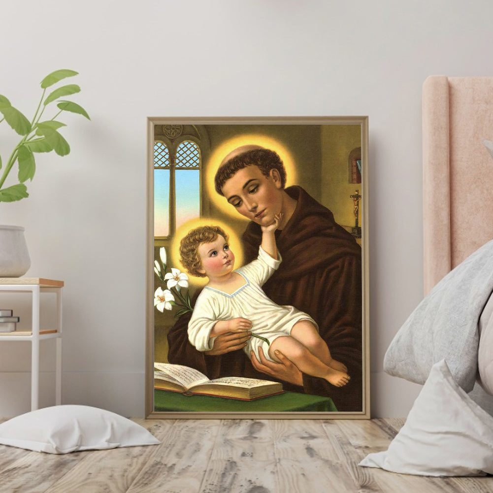 Saint Anthony Of Padua - Full Round Drill Diamond Painting 40*50CM
