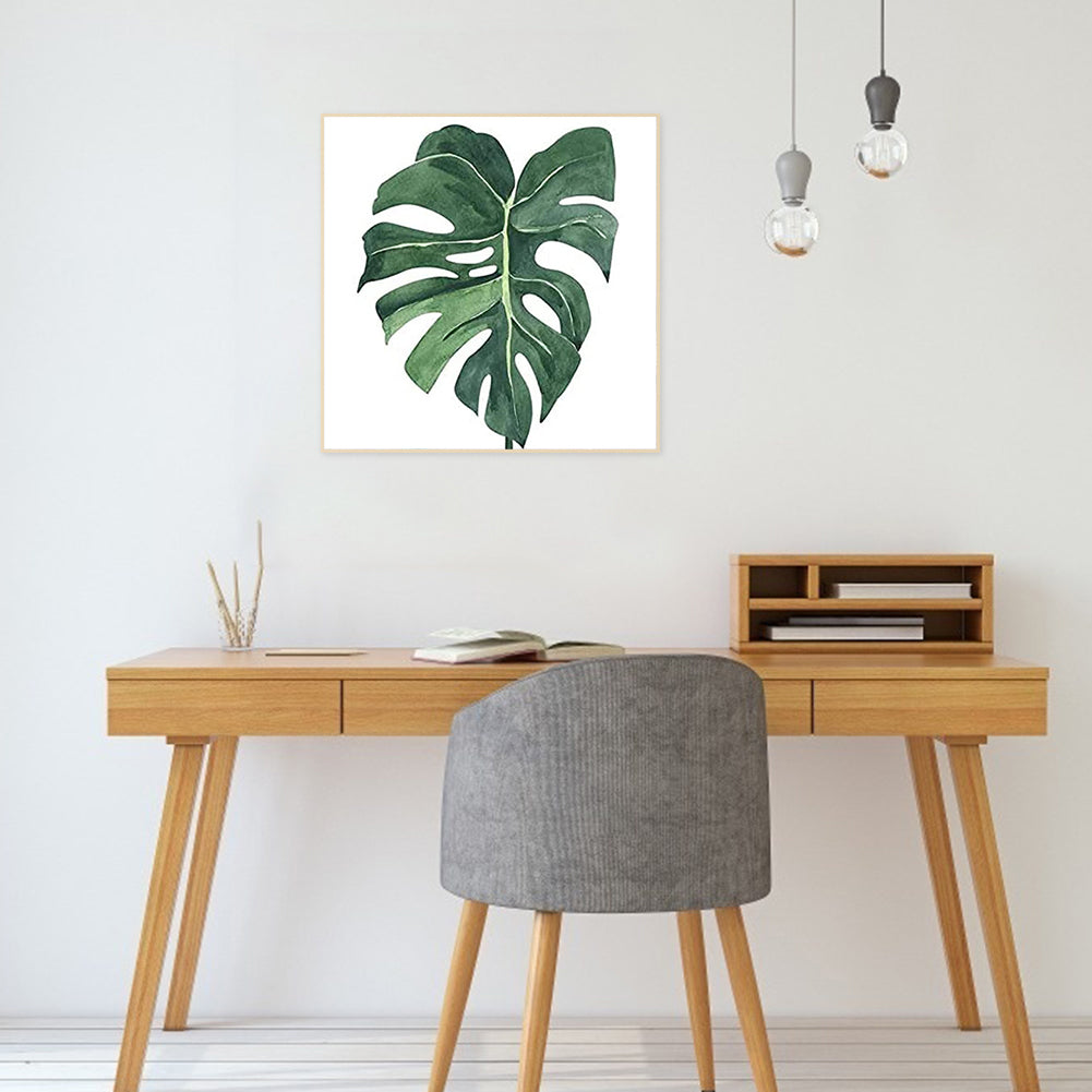 Monstera - Full Round Drill Diamond Painting 30*30CM