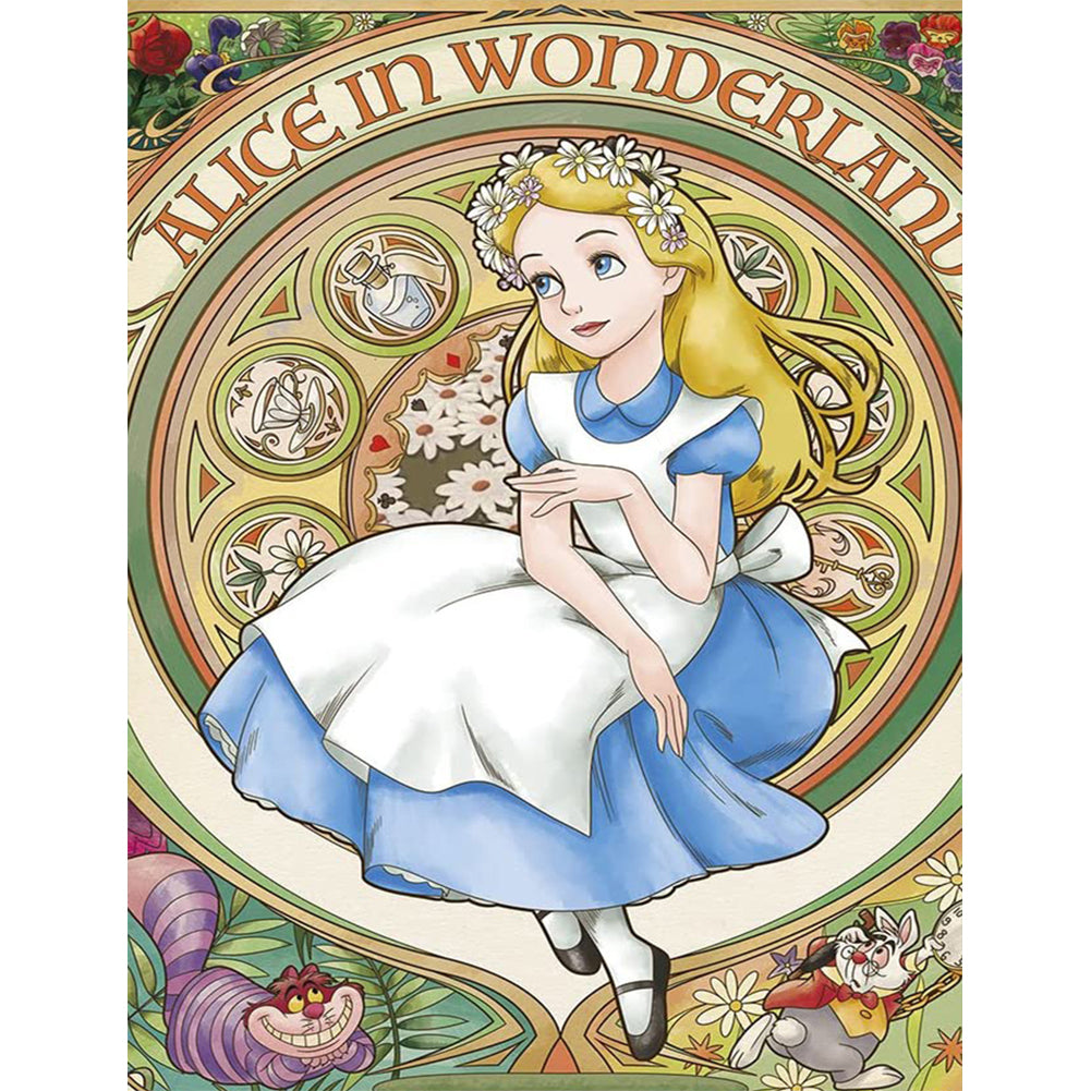Alice In Wonderland - Full Round Drill Diamond Painting 30*40CM