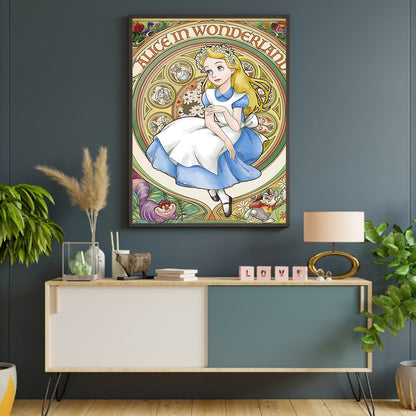 Alice In Wonderland - Full Round Drill Diamond Painting 30*40CM