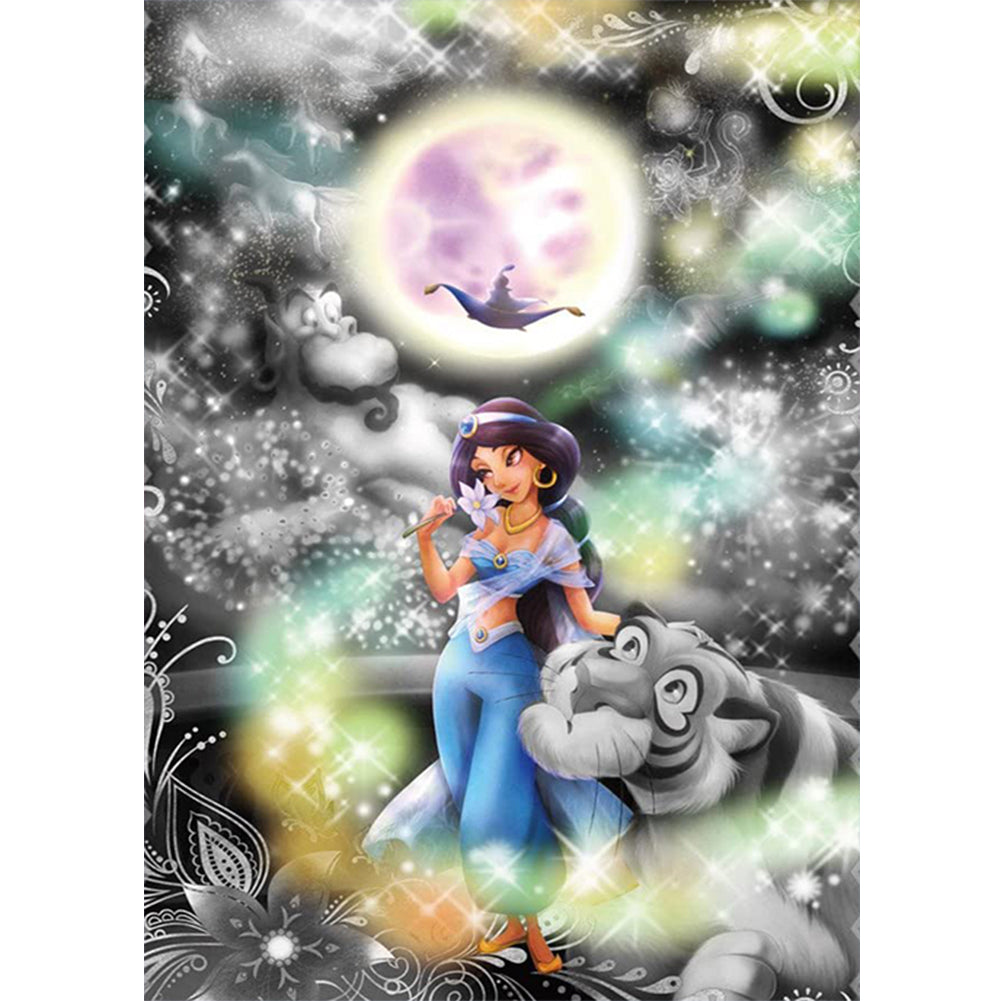 Disney Princess Jasmine - Full Round Drill Diamond Painting 30*40CM