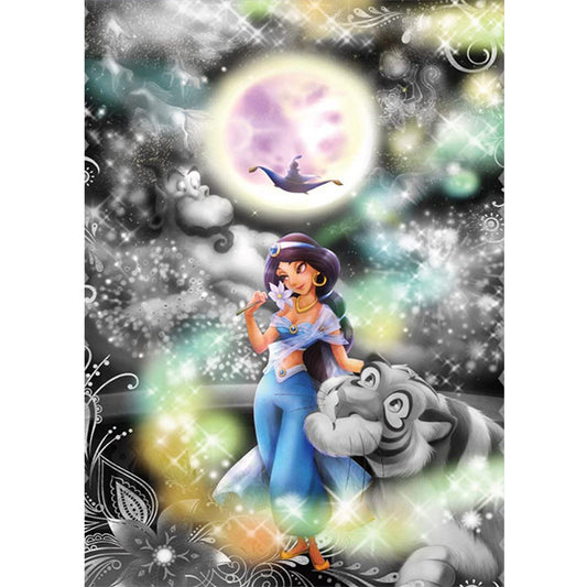 Disney Princess Jasmine - Full Round Drill Diamond Painting 30*40CM