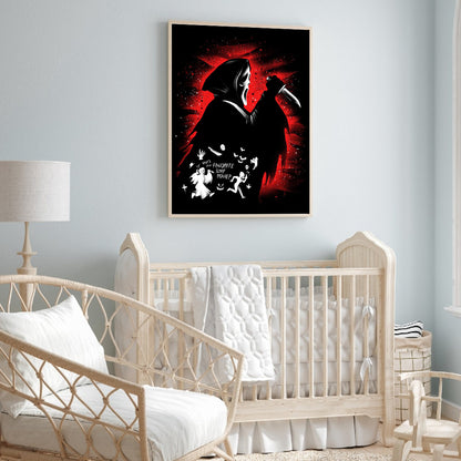 Grim Reaper Silhouette 30*40CM(Canvas) Full Round Drill Diamond Painting