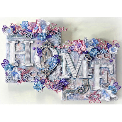 Home 40*30CM(Canvas) Special Shaped Drill Diamond Painting