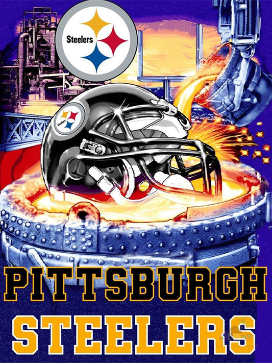 Pittsburgh Steelers Logo - Full Round Drill Diamond Painting 40*50CM