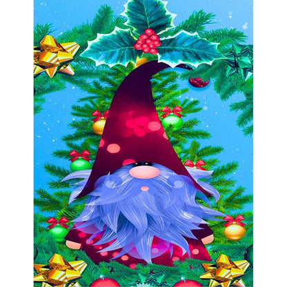 Colorful Christmas Gnomes 30*40CM(Canvas) Full Round Drill Diamond Painting