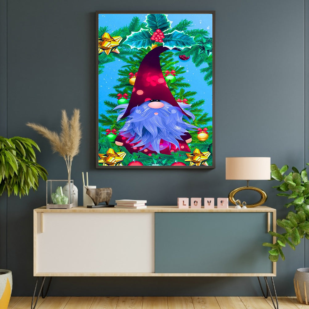 Colorful Christmas Gnomes - Full Round Drill Diamond Painting 30*40CM